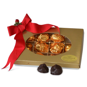 CHOCOLATE COVERED ALMOND STUFFED FIGS