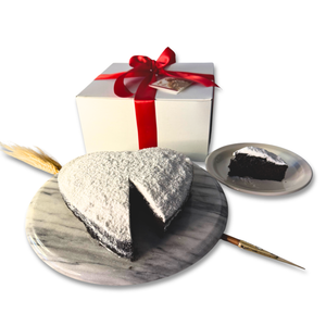 HEART-SHAPED CHOCOLATE RUM POUND CAKE