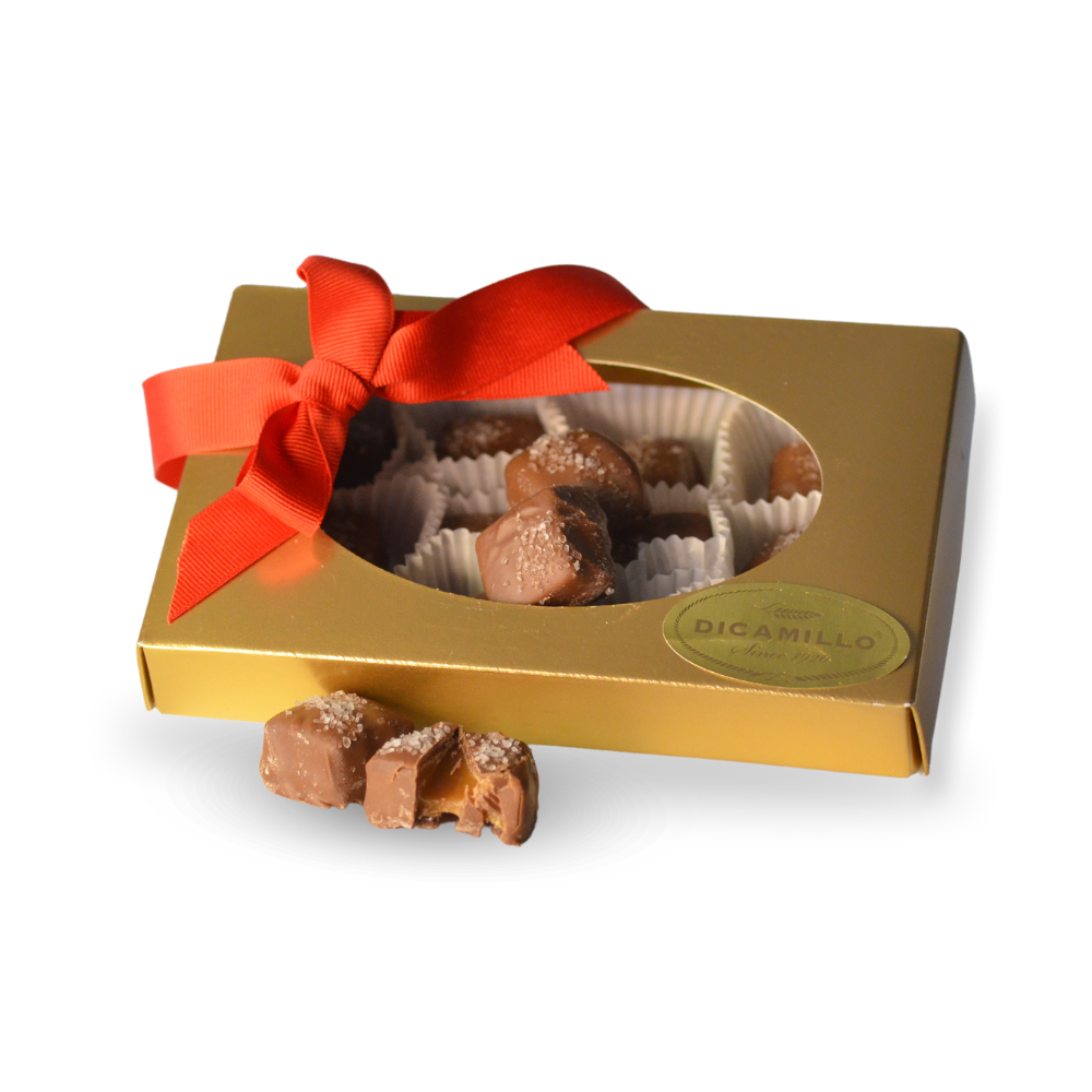 Milk Chocolate Caramels with Sea Salt DiCamillo Bakery