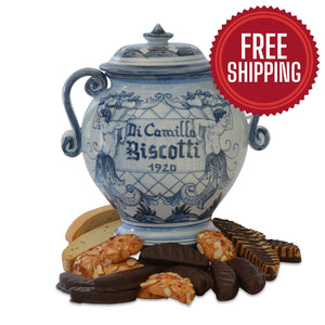 GEMELLI IN BLU BISCOTTI JAR - FREE SHIPPING