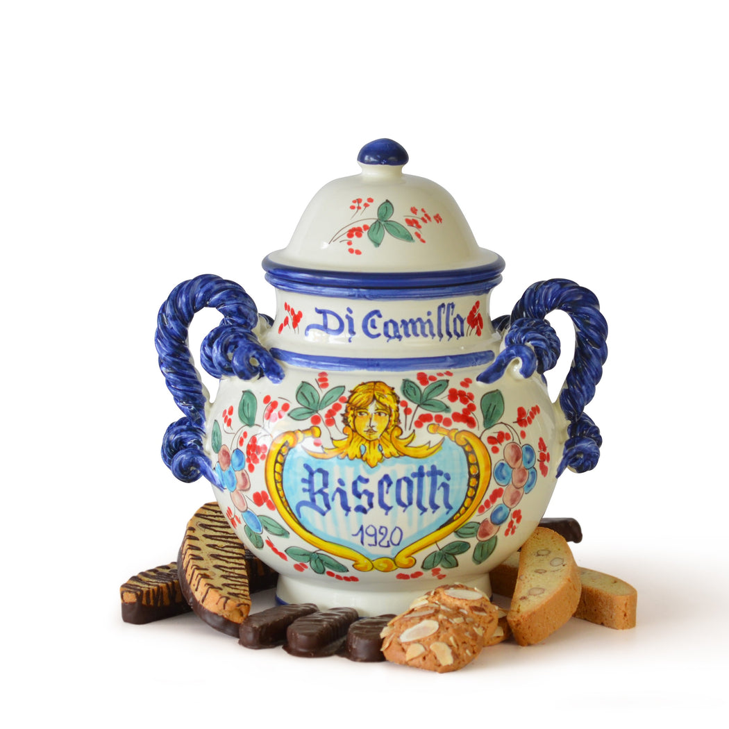Collectible Italian Ceramic Biscotti Cookie Jars from Italy DiCamillo