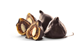 EASTER CHOCOLATE COVERED ALMOND STUFFED FIGS