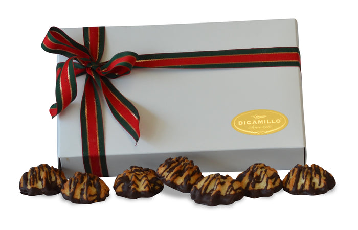 CHOCOLATE DRIZZLED COCONUT MACAROONS