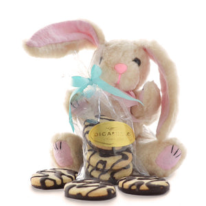 EASTER BUNNY PLUSH & CHOCOLATE SHORTBREAD DRIZZLED COOKIES