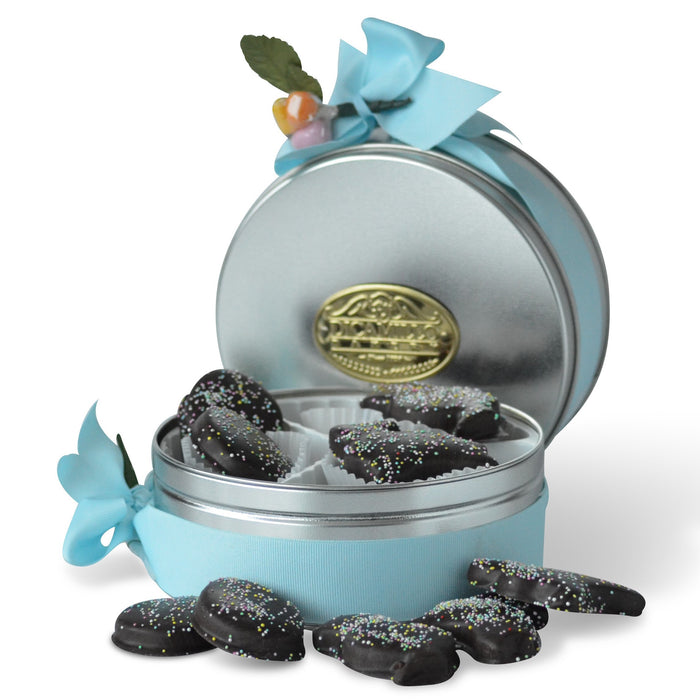CHOCOLATE COVERED SHORTBREAD TIN