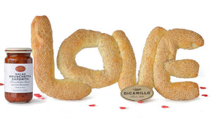 LETTERS OF LOVE WITH BRUSCHETTA DIPPING SAUCE