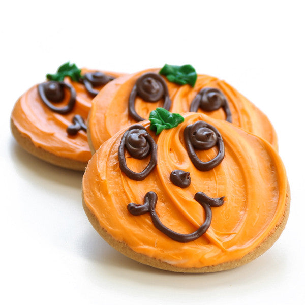 PUMPKIN FACE COOKIES (6)