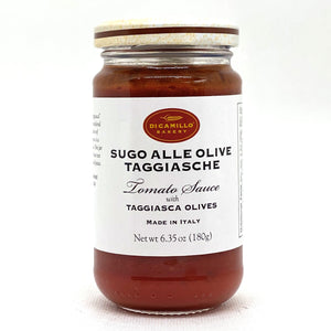 TOMATO SAUCE WITH TAGGIASCHE OLIVES
